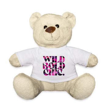 Wild Bold Chic Camo Muster Design - Teddy - Weiß - Vorne