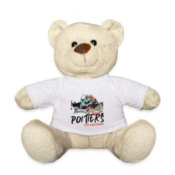 Poitiers, Futuroscope, Neon colours - Teddy Bear - white - Front
