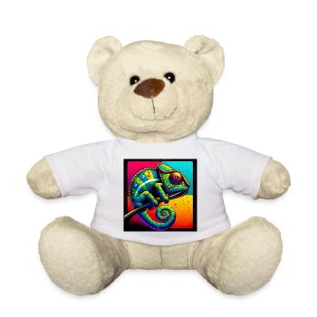 chameleon - Teddy Bear - white - Front