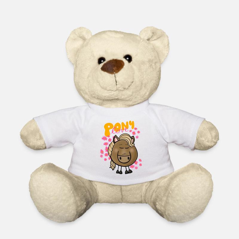 L’amour des poneys - Nounours - blanc