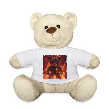 Ours de flamme, mais je ne suis pas un jouet câlin - Nounours - blanc - Devant