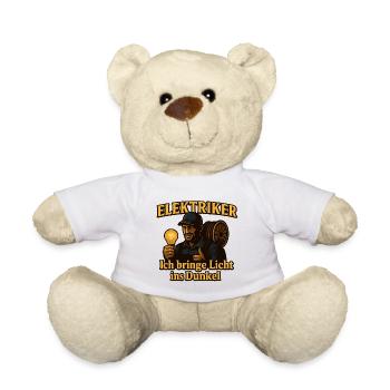 Elektriker Licht Ins Dunkel - Teddy - Weiß - Vorne