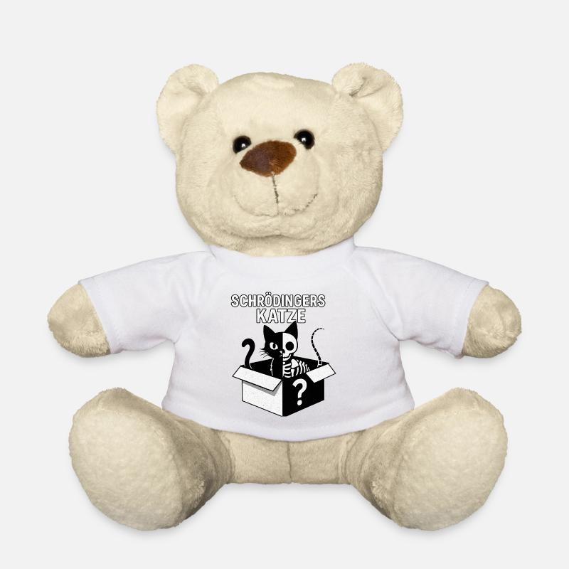 Schrödingers Katze Box-Design - Teddy - Weiß