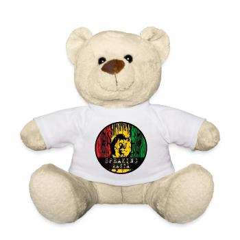 Lion in Rasta style - Teddy Bear - white - Front