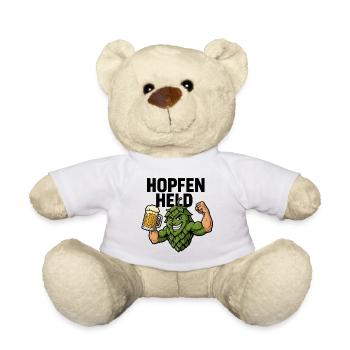 Lustiger Hopfen Mit Bierkrug Oktober-Fest  - Teddy - Weiß - Vorne
