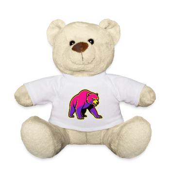 Ours néon avec puissance - Nounours - blanc - Devant