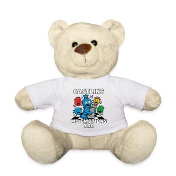 Que je roque aussi mes émotions - Nounours - blanc - Devant
