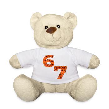 CITROUILLE D’HALLOWEEN SIX SEPT - Nounours - blanc - Devant