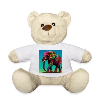 Elefant - Teddy - Weiß - Vorne
