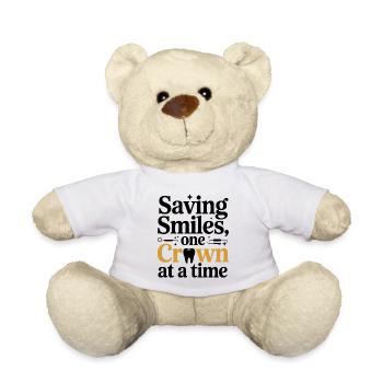 Dentallabortechniker Kronenmacher Design - Teddy - Weiß - Vorne