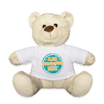 Aloha Beach Vintage Badge - Teddy - Weiß - Vorne