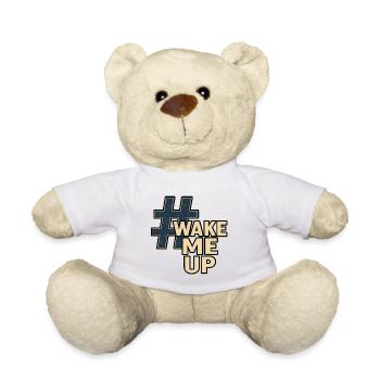 Graphique du hashtag Wake Me Up - Nounours - blanc - Devant