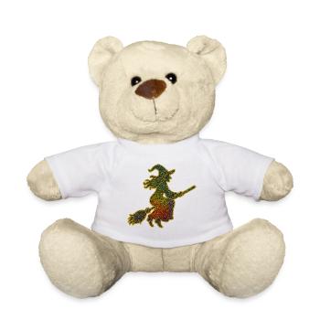 Rainbow Witches' Flight - Teddy Bear - white - Front