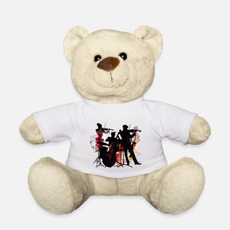 Bandensilhouette Farbexplosion - Teddy - Weiß