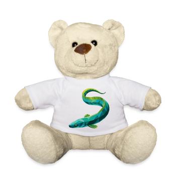 Aal - Cooles Low Poly Logo - Teddy - Weiß - Vorne