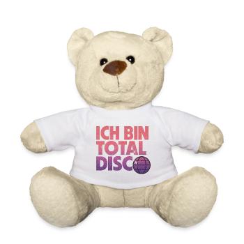 Je suis totalement disco - Nounours - blanc - Devant