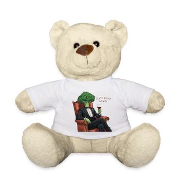 Plant Based Society – Elegant Broccoli - Teddy - Weiß - Vorne