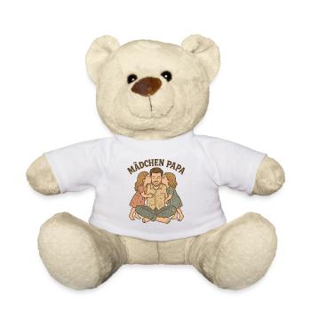 Vaterliebe mit zwei Töchtern - Teddy - Weiß - Vorne
