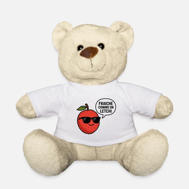 frisch wie eine Litschi - Teddy - Weiß