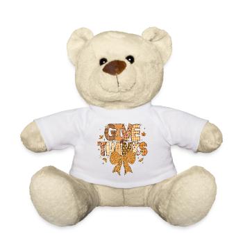 Patchwork Dankbarkeit Herbst - Teddy - Weiß - Vorne