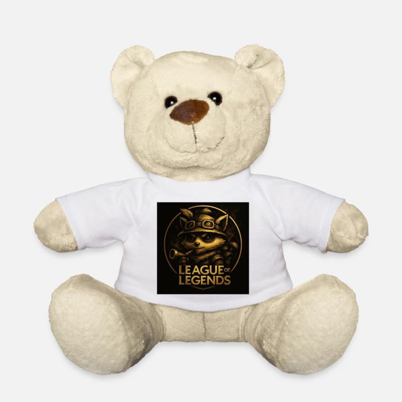 Teemo in Gold - Teddy - Weiß