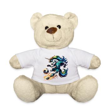 Unicorn Footballer 57 Rainbow Kicker Magic - Teddy Bear - white - Front