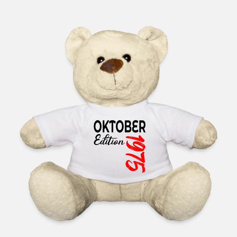 51. GEBURTSTAG 1975 OKTOBER - Teddy - Weiß