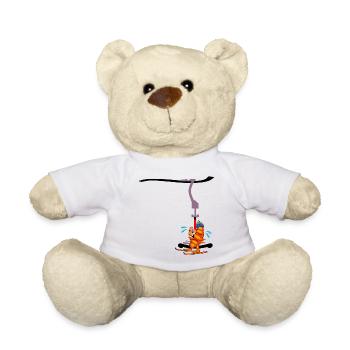 SKI LIFT SKIING HAMBURGER FRANZBRÖTCHEN - Teddy Bear - white - Front