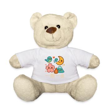 Kawaii一期一会 Motif Collection - Teddy Bear - white - Front