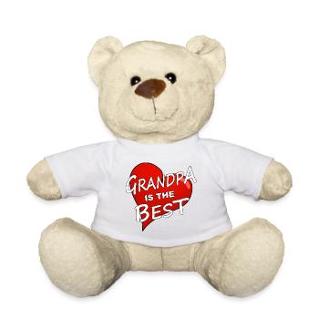 GRANDPA IS THE BEST - Teddy Bear - white - Front