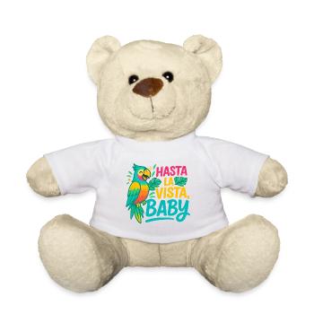 Hasta La Vista Baby Parrot Premium Shirt - Teddy Bear - white - Front