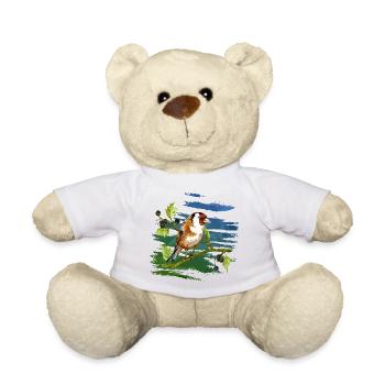 Bunter Vogel - Teddy - Weiß - Vorne