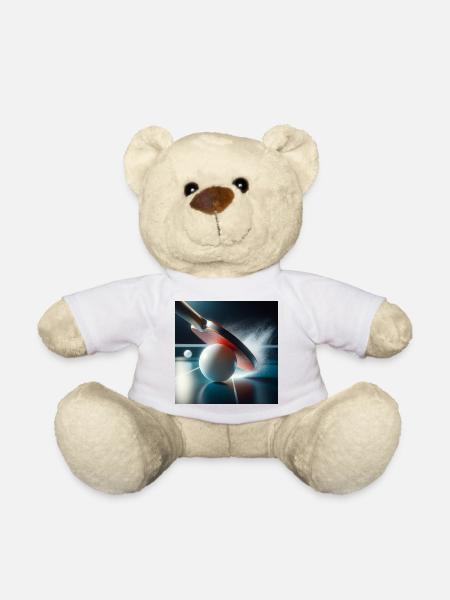 Sport, Tischtennis - Teddy - Weiß