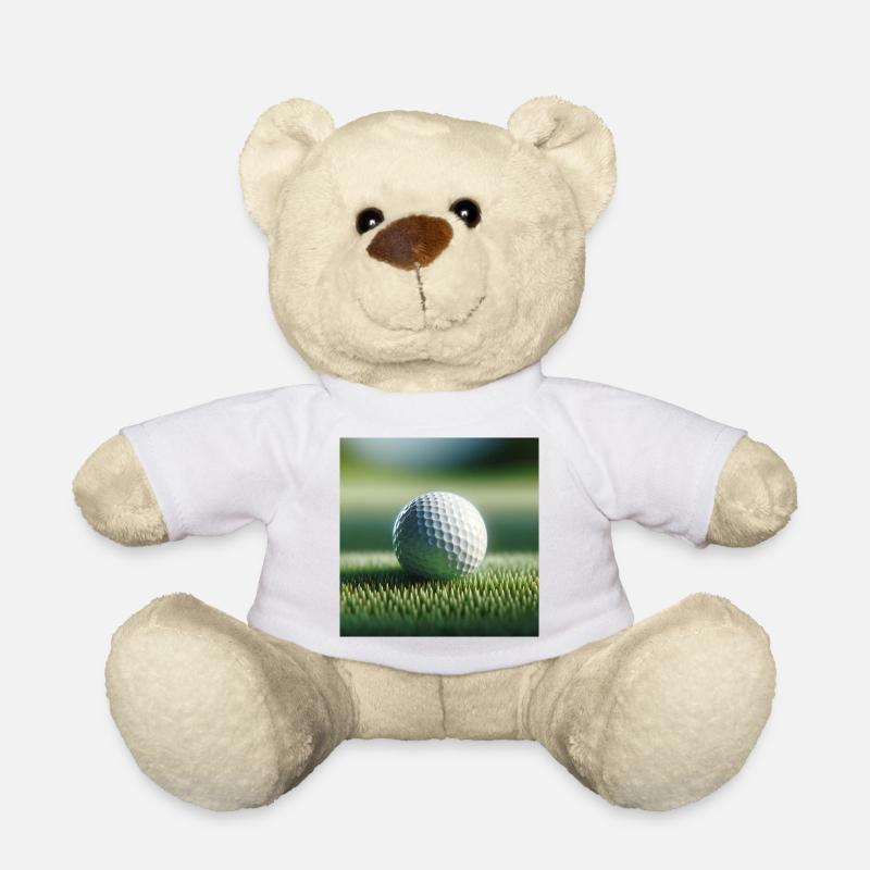 Sports, golf - Teddy Bear - white