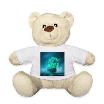 Geisterschiff Neongrün im Nebel - Teddy - Weiß - Vorne
