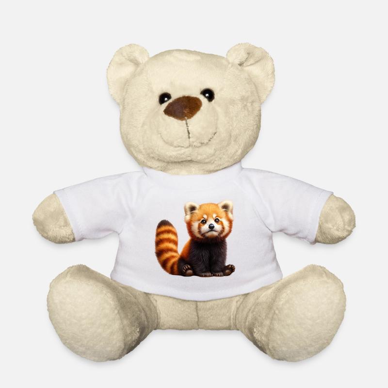 Entzückender roter Panda Plüsch - Teddy - Weiß