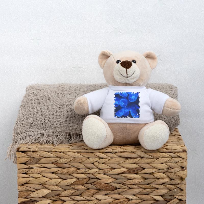 Fascinating Bioluminescence, Blue Jellyfish Teddy Bear