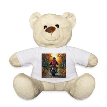 Cozy Bike Rider Hoodie - Teddy - Weiß - Vorne