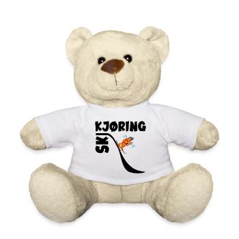 Skiing Croissants Skiing - Teddy Bear - white - Front