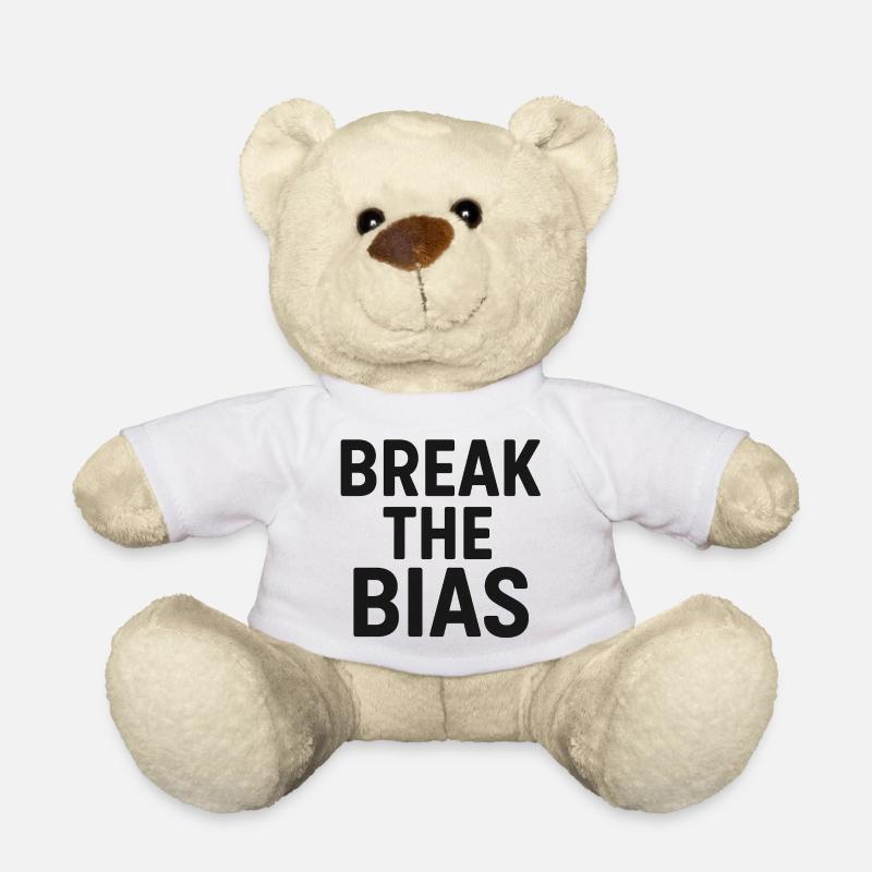 Break the bias - Teddy Bear - white