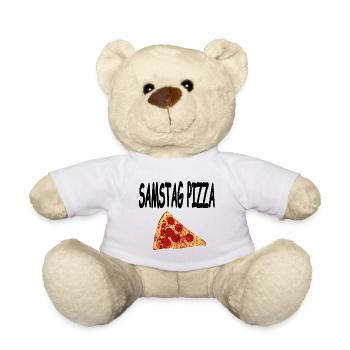Pizza - Teddy Bear - white - Front