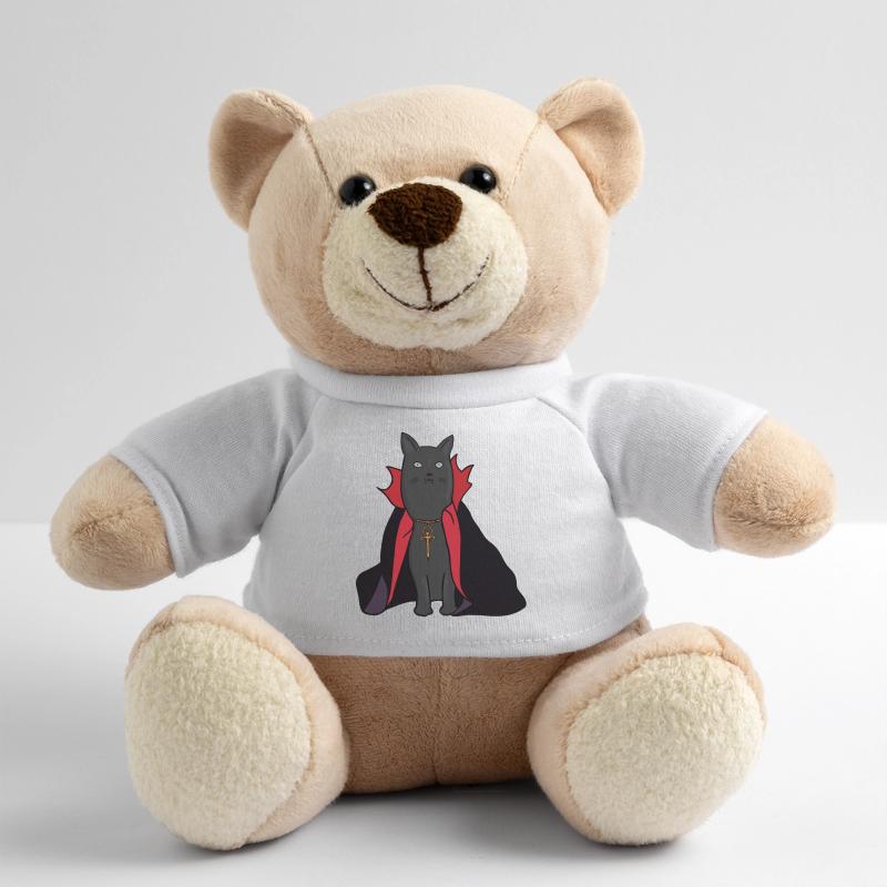 Chat vampire de minuit avec une cape Nounours