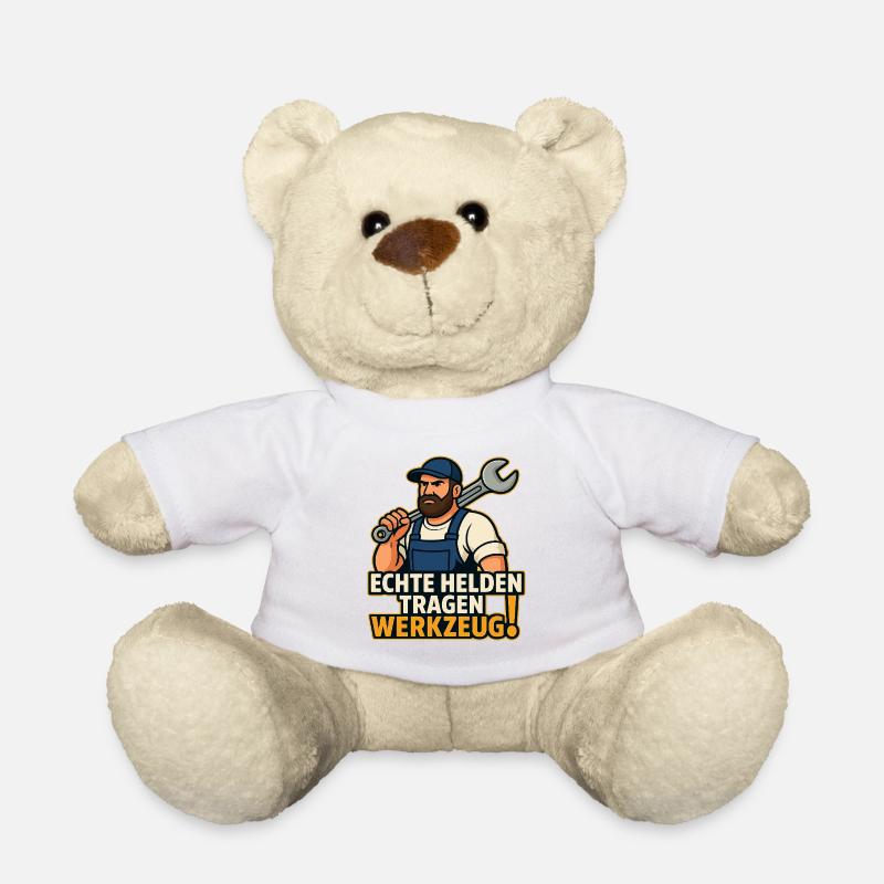 Real Hero Carrying Tool - Teddy Bear - white