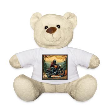 Tapestry Biker Landscape - Teddy - Weiß - Vorne