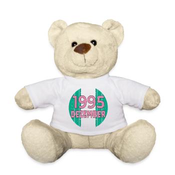 31ST BIRTHDAY 1995 DECEMBER GIFTS - Teddy Bear - white - Front