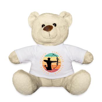 Archer in the sunset - Teddy Bear - white - Front