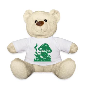 Green Gnome - Teddy Bear - white - Front