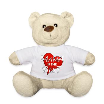 MAMA IS THE BEST - Teddy Bear - white - Front
