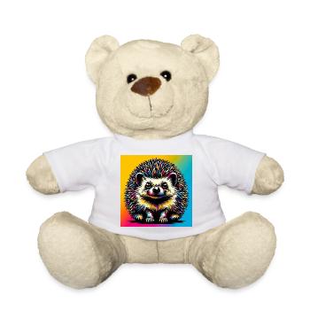 hedgehog - Teddy Bear - white - Front