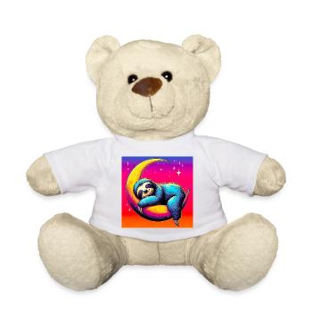 La paresse dort sur la Lune - Nounours - blanc - Devant
